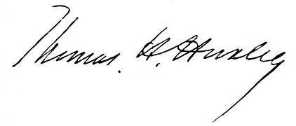 Thomas Huxley Signature in Cassell's Universal Portrait Gallery.jpg