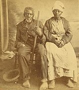 Jack and Abby Landlord, aged one hundred and one hundred and ten years, by Havens, O. Pierre, 1838-1912 (cropped).jpg