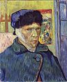 Vincent Willem van Gogh, self-portrait, 1889. One of 10,000 reproductions of public domain paintings donated to the Commons by The Yorck Project.