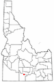 Location of Twin Falls, Idaho