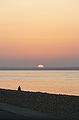 English: A fantastic sunset over the Solent, seen from Queens Road, Cowes, Isle of Wight, looking towards the mainland.