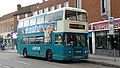 English: Arriva The Shires 5132 (H202 GRO), a Leyland-bodied Leyland Olympian, in Oxford Street, High Wycombe, Buckinghamshire, on route 62.