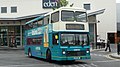 English: Arriva The Shires 5134 (G131 YWC), a Leyland Olympian/Northern Counties Palatine, leaving High Wycombe bus station into Bridge Street, High Wycombe, Buckinghamshire.