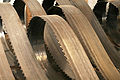 Band saw blades used to cut lumber