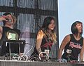 American electronic dance music group Krewella, Indianapolis Motor Speedway, Speedway, Indiana, 2012.