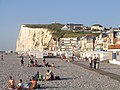 English: Chalk cliff in Mers-les-Bains Français : Falaise de craie à Mers-les-Bains