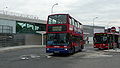 English: Metroline TP377 (LR52 KWV), a Dennis Trident/Plaxton President, at Shepherd's Bush.