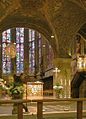 Altar area in the cathedral of Aachen