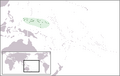 Location map for Federated States of Micronesia (FSM)