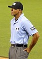 MLB umpire C.B. Bucknor at Kauffman Stadium