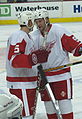 Danny Markov speaking with Lidstrom