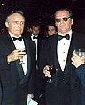 Dennis Hopper and Jack Nicholson at the 62nd Academy Awards in 1990