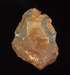 Amber sea glass