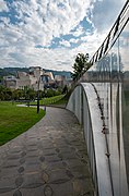 Gabriel walking towards Guggenheim Museum, Bilbao, Spain (PPL3-Altered) julesvernex2.jpg