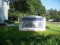 Sign outside First Presbyterian Church