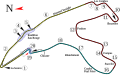 Highly accurate map showing the track as of 2009