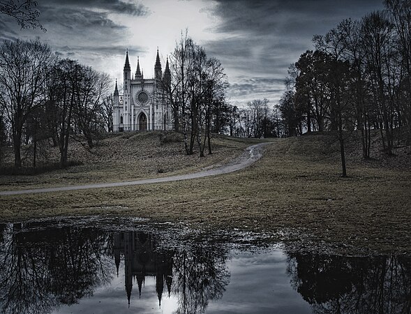 6: Church of Saint Alexandr Nevsky (“Capella”) in the Alexandria Park, Peterhof. Koryakov K. M.