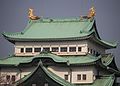 Kinshachi (Golden Dolphins) on the roof of the Large Keep