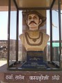 Bust of Sarkhel Kanhoji Angre at Ratnadurg fort, Ratnagiri.