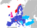 Potential enlargement of the European Union (de jure status)