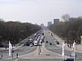 View to the west: the Straße des 17. Juni to Ernst-Reuter Platz