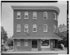 Elevation view taken from southeast with scale - J. Weingartner and Son Cigar Factory, 414 East Walnut Street, North Wales, Montgomery County, PA HABS PA,46-AMB,13-2.tif