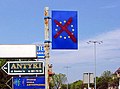 Crossed-out European Union sign