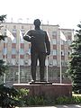 Ordzhonikidze monument near Azovstal Mariupol (Ukraine)