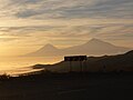 Mount Ararat visible above the clouds 1