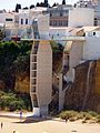 Elevator giving access to the beach from the old town of Albufeira.