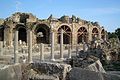 Ancient theatre in Side (Turkey) exterior view