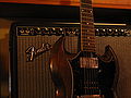 Fender Twin Reverb amplifier with a 1969 Gibson SG