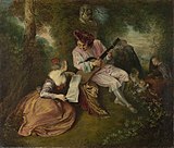 Antoine Watteau, The Love Song, c. 1717