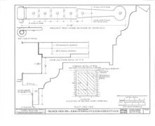 Johnson Hall, Blockhouse, Johnstown, Fulton County, NY HABS NY,18-JONTO,1A- (sheet 3 of 3).tif