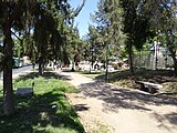 Memorial a detenidos desaparecidos en la plaza Huelén, Cerrillos.