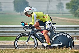 Pragnya Mohan at 2021 National Road Cycling Championship at Kurukshetra - Individual Time Trial.jpg