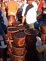 Açai (palm berries) for sale at Ver-o-Peso market