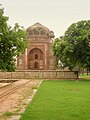 Nai-ka-Gumbad or Barber's Tomb upclose, within the Humayun's Tomb complex.