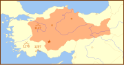 Thumbnail for File:Seljuk Sultanate of Rum 1190 Locator Map.svg