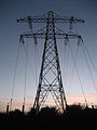 Electricity pylon in Voorschoten