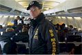 U.S. Marshal onboard a JPATS aircraft