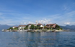 Isola dei Pescatori l'une des trois îles Borromée (Italie)