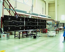 One set of solar panels is deployed for testing ESA239244.jpg