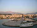 View of the city from the port