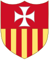 Arms of the Catholic Order of the Blessed Virgin Mary of Mercy (Mercedarians) Version without Crest