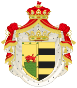 Coat of arms of House of Borja as duchy of Gandia.svg