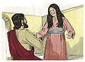 Luke 08:55 Jesus restores Jairus' daughter to life