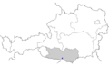 Position of Villach within Austria