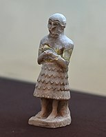 Statuette of a Sumerian male from Diyala Region, Mesopotamia, Iraq