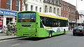 English: Wilts & Dorset 138 (HF05 HXH), a Volvo B7RLE/Wright Eclipse Urban, in Blue Boar Row, Salisbury, Wiltshire, on park and ride route 503.